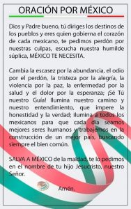Oración por México - Texto