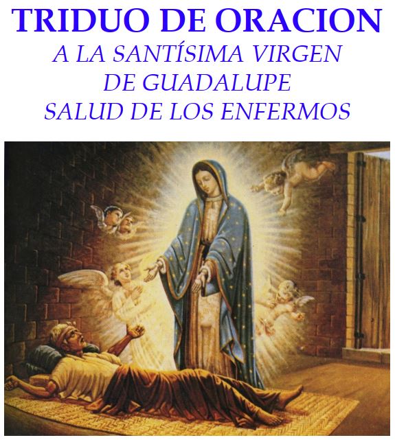 Triduo de oración a la Virgen de Guadalupe salud de los enfermos 2023